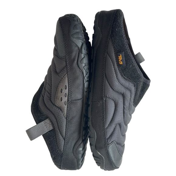 TEVA Re-EMBER Terrain Quilted Slip-on Shoes ULTRA-COMF insole Black Size 6/8 - Picture 9 of 11